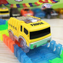 Magical Tracks LED Light Electronics Car Tracks Spielzeugteile 5 Bunte Lichter Kinderspielzeug Für Puzzle Spielzeug Auto Geburtstagsgeschenke