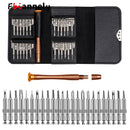Ledertasche 25 in 1 Torx-Schraubendreher-Set Handy-Reparatur-Tool-Kit Multitool-Handwerkzeuge für Iphone Watch Tablet PC 2021 Neu