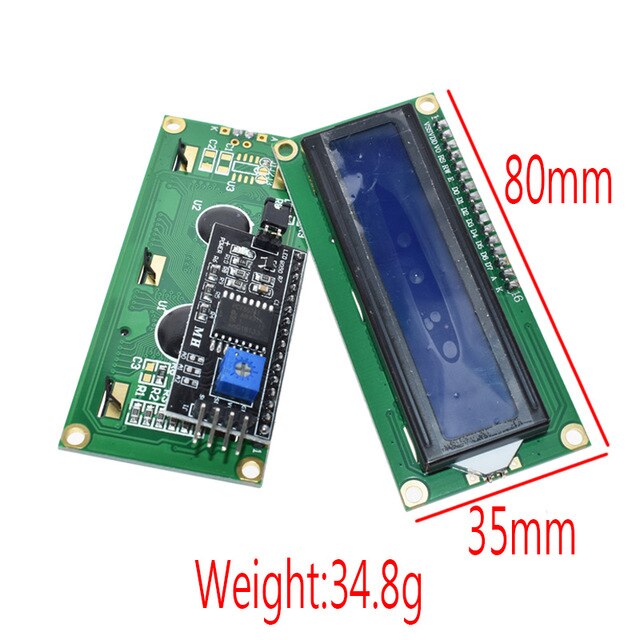 1 STÜCKE LCD-Modul Blauer Bildschirm IIC / I2C 1602 für Arduino 1602 LCD UNO r3 mega2560 Grüner Bildschirm
