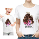 Funny Summer Family Matching Clothes Kawaii White Tshirt Matching Mother Daughter Clothes Family Look T-shirt