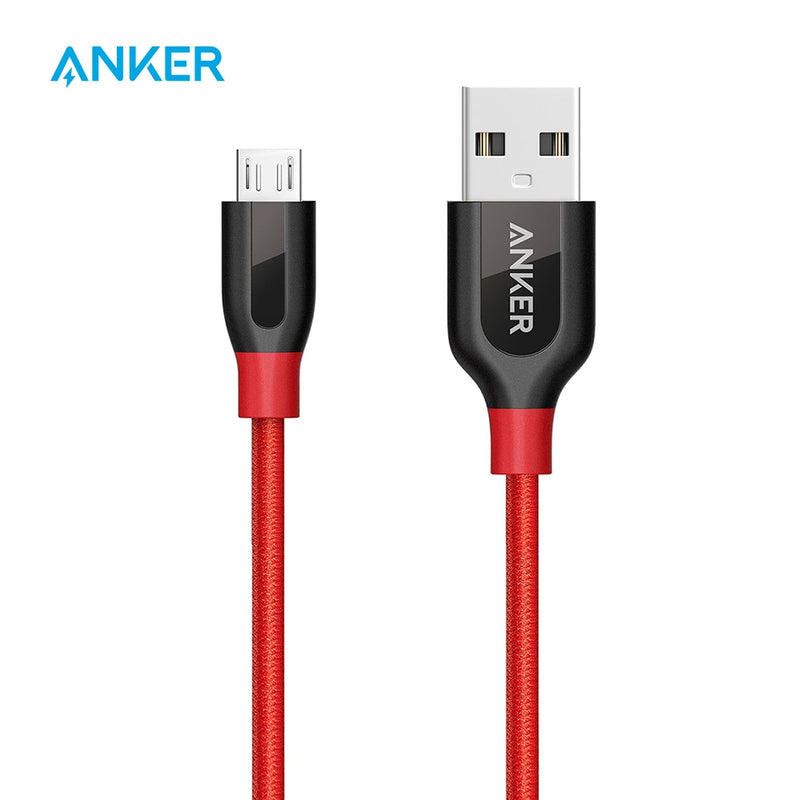 Anker Powerline+ Micro USB Premium Durable Cable [Nylon trenzado doble] para Samsung, Nexus, LG, Motorola, teléfonos inteligentes Android