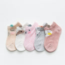 5 Paare/Los 0 bis 7 Jahre Frühlings-Sommer-dünne Netzsocken für Mädchen-Jungen-nette Tierkinder dünne Socken-Baby-neugeborene kurze Socken