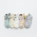 5 Paare/Los 0 bis 7 Jahre Frühlings-Sommer-dünne Netzsocken für Mädchen-Jungen-nette Tierkinder dünne Socken-Baby-neugeborene kurze Socken