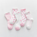 5 Paare/Los 0 bis 7 Jahre Frühlings-Sommer-dünne Netzsocken für Mädchen-Jungen-nette Tierkinder dünne Socken-Baby-neugeborene kurze Socken