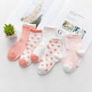 5 Paare/Los 0 bis 7 Jahre Frühlings-Sommer-dünne Netzsocken für Mädchen-Jungen-nette Tierkinder dünne Socken-Baby-neugeborene kurze Socken