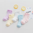 5 Paare/Los 0 bis 7 Jahre Frühlings-Sommer-dünne Netzsocken für Mädchen-Jungen-nette Tierkinder dünne Socken-Baby-neugeborene kurze Socken
