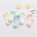 5 Paare/Los 0 bis 7 Jahre Frühlings-Sommer-dünne Netzsocken für Mädchen-Jungen-nette Tierkinder dünne Socken-Baby-neugeborene kurze Socken