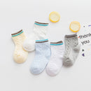 5 Paare/Los 0 bis 7 Jahre Frühlings-Sommer-dünne Netzsocken für Mädchen-Jungen-nette Tierkinder dünne Socken-Baby-neugeborene kurze Socken