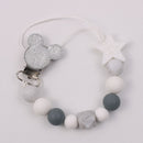 Baby Boy Girl Schnullerhalter Kette Food Grade Chew Silikonperlen Bling Bling Infant Schnullerclip