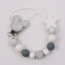 Baby Boy Girl Schnullerhalter Kette Food Grade Chew Silikonperlen Bling Bling Infant Schnullerclip