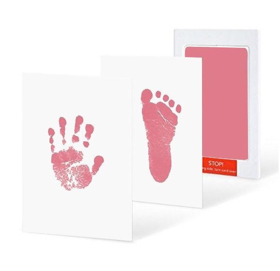 Sichere, ungiftige Baby-Fußabdrücke, Handabdruck, berührungslose Haut, tintenlose Stempelkissen-Kits für 0–6 Monate, Neugeborene, Hundepfotenabdrücke, Souvenir