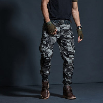 Hochwertige Khaki Freizeithose Männer Militärische Taktische Jogger Camouflage Cargohose Multi-Pocket Fashions Schwarze Armeehose