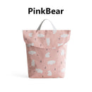 Bolsas de pañales para bebés, bolsa de maternidad, impermeable, mochila de pañales de tela húmeda, funda de pañales reutilizable, bolsa seca y húmeda para el cuidado del bebé de mamá