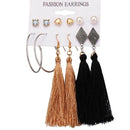 FNIO Damenohrringe Set Perlenohrringe Für Frauen Bohemian Modeschmuck 2020 Geometrische Kristall Herz Ohrstecker