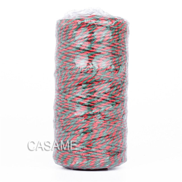 100m Natural Jute Baker Twine Burlap String Hemp Rope Party Wedding Gift Wrapping Cords Thread DIY Scrapbooking Florists Craft