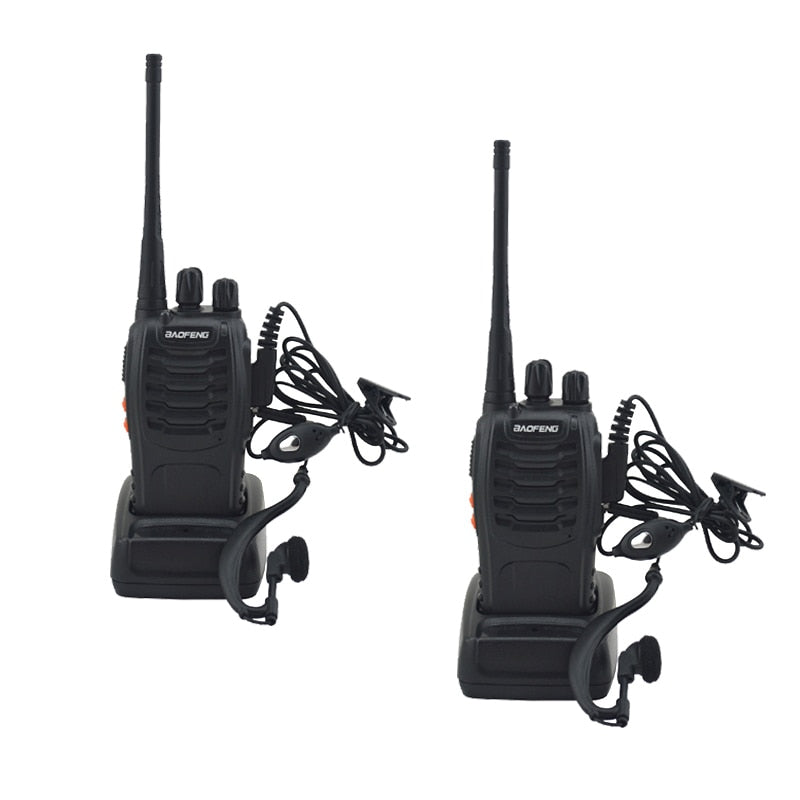 2 teile/los BF-888S baofeng walkie talkie 888s UHF 400-470MHz 16Kanal Tragbares Funkgerät mit Ohrhörer bf888s Transceiver