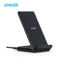 Anker Kabelloses Ladegerät, 10 W Max PowerWave Stand Upgraded, Qi-zertifiziert, 7,5 W für iPhone 11, 11 Pro, 11 Pro Max (kein Netzteil)