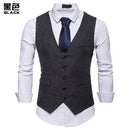 Mode Anzug Weste Herren Formelle Kleidung Weste Colete Masculino Herringbone Gilet Fitness Ärmellose Jacke Hochzeit Weste Herren XXL