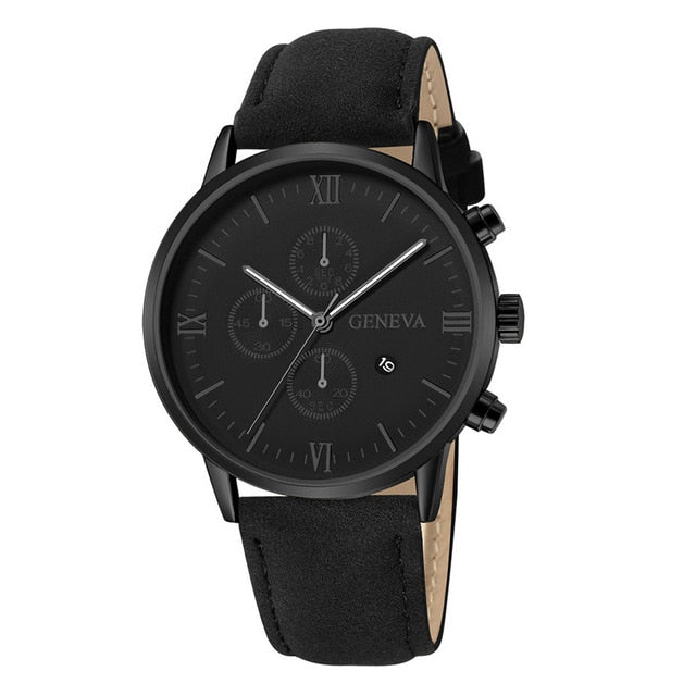 2020 Relogio Masculino Uhren Männer Mode Sport Edelstahlgehäuse Lederband Uhr Quarz Business Armbanduhr Reloj Hombr