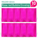 Gold/Roségold/Lasersilber/Dunkelrot/Lila/Roserot Aluminiumfolie Bubble Mailer CD/Wimpern Verpackung Gepolsterte Versandumschläge