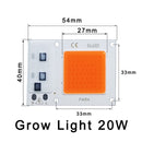 LED Grow COB Light Chip Full Spectrum AC 220V 10W 20W 30W 50W Kein Treiber erforderlich Für Wachstum Blumensämling Pflanzenbeleuchtung