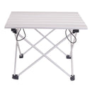 Tragbarer, leichter Aluminiumlegierungs-Klapptisch im Freien für Camping, Strand, Hinterhöfe, Grillparty, Größe 40 x 34,5 x 29 cm