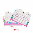 WEIGAO Einhorn Dekoration Geburtstagsfeier Dekor Kinder Einhorn Einweggeschirr Set Baby Shower Girl Birthday Party Supplies