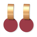 POXAM Neue Koreanische Aussage Runde Ohrringe Für Frauen Geometrische Gold Shell Flaum Baumeln Ohrringe Brincos 2020 Modeschmuck