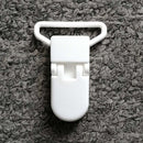 Cadena de plástico para chupete de bebé de 25mm, 5 uds., Clips transparentes para chupete, soporte para chupete de bebé, soporte para pezones, abrazadera redonda