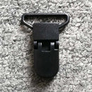 Cadena de plástico para chupete de bebé de 25mm, 5 uds., Clips transparentes para chupete, soporte para chupete de bebé, soporte para pezones, abrazadera redonda