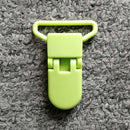 Cadena de plástico para chupete de bebé de 25mm, 5 uds., Clips transparentes para chupete, soporte para chupete de bebé, soporte para pezones, abrazadera redonda