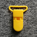 Cadena de plástico para chupete de bebé de 25mm, 5 uds., Clips transparentes para chupete, soporte para chupete de bebé, soporte para pezones, abrazadera redonda