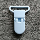 Cadena de plástico para chupete de bebé de 25mm, 5 uds., Clips transparentes para chupete, soporte para chupete de bebé, soporte para pezones, abrazadera redonda