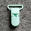 Cadena de plástico para chupete de bebé de 25mm, 5 uds., Clips transparentes para chupete, soporte para chupete de bebé, soporte para pezones, abrazadera redonda