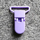 Cadena de plástico para chupete de bebé de 25mm, 5 uds., Clips transparentes para chupete, soporte para chupete de bebé, soporte para pezones, abrazadera redonda