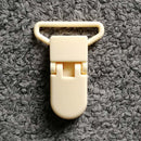 Cadena de plástico para chupete de bebé de 25mm, 5 uds., Clips transparentes para chupete, soporte para chupete de bebé, soporte para pezones, abrazadera redonda