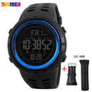 SKMEI Fashion Outdoor Sportuhr Herren Multifunktionsuhren Wecker Chrono 5Bar Wasserdichte Digitaluhr reloj hombre 1251