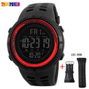 SKMEI Fashion Outdoor Sportuhr Herren Multifunktionsuhren Wecker Chrono 5Bar Wasserdichte Digitaluhr reloj hombre 1251