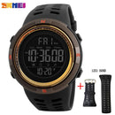 SKMEI Fashion Outdoor Sportuhr Herren Multifunktionsuhren Wecker Chrono 5Bar Wasserdichte Digitaluhr reloj hombre 1251