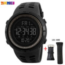 SKMEI Fashion Outdoor Sportuhr Herren Multifunktionsuhren Wecker Chrono 5Bar Wasserdichte Digitaluhr reloj hombre 1251