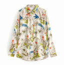 Aachoae Leopard Stilvolles Hemd Frauen Umlegekragen Büro Mode Weibliche Bluse Langarm Plus Size Lady Tops Blusa Feminina