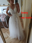 FADISTEE Vestido De Festa Sweet pink encaje con cuello en V Vestido De noche largo novia fiesta Sexy espalda descubierta perlas perlas vestidos De graduación con cordones