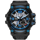 Reloj militar SMAEL para hombre, reloj de pulsera resistente al agua de 50m, reloj LED de cuarzo, relojes masculinos 1617, relojes deportivos digitales para hombre