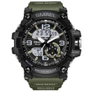 Reloj militar SMAEL para hombre, reloj de pulsera resistente al agua de 50m, reloj LED de cuarzo, relojes masculinos 1617, relojes deportivos digitales para hombre