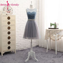 Heiße Brautjungfernkleider mit V-Ausschnitt, lang für Frauen, elegant, 2020, A-Linie, glitzernd, Tüll, rosa, Partykleid für Hochzeitsfeiern in Übergröße