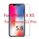 Gehärtetes Glas für iPhone X XS MAX XR 4 4s 5 5s SE 5c Displayschutzfolie für iPhone 6 6s 7 8 Plus X 11 12Pro Glasschutz