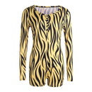 Sexy Bodysuit Damen Floral Langarm Bodycon Verband Overall Bodysuit Strampler Lässige Trikot Tops Nachtwäsche