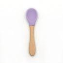 ¡22 colores! 1 Juego de cuencos de alimentación de bebé de silicona, platos de aprendizaje para bebés, juego de cuencos con ventosa, cuchara de madera antideslizante