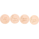 Hölzerner Baby-Monats-Meilenstein-Karte Neugeborener Geburts-Monat-Geburtstags-Meilenstein-hölzerner Beißring-Baby-Kind-Fotografie-Requisiten-Spielzeug