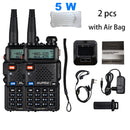 2pcs Real 8W Baofeng UV-5R Walkie Talkie UV 5R Hochleistungs-Amateur-CB-Radiosender UV5R Dualband-Transceiver 10 km Gegensprechanlage
